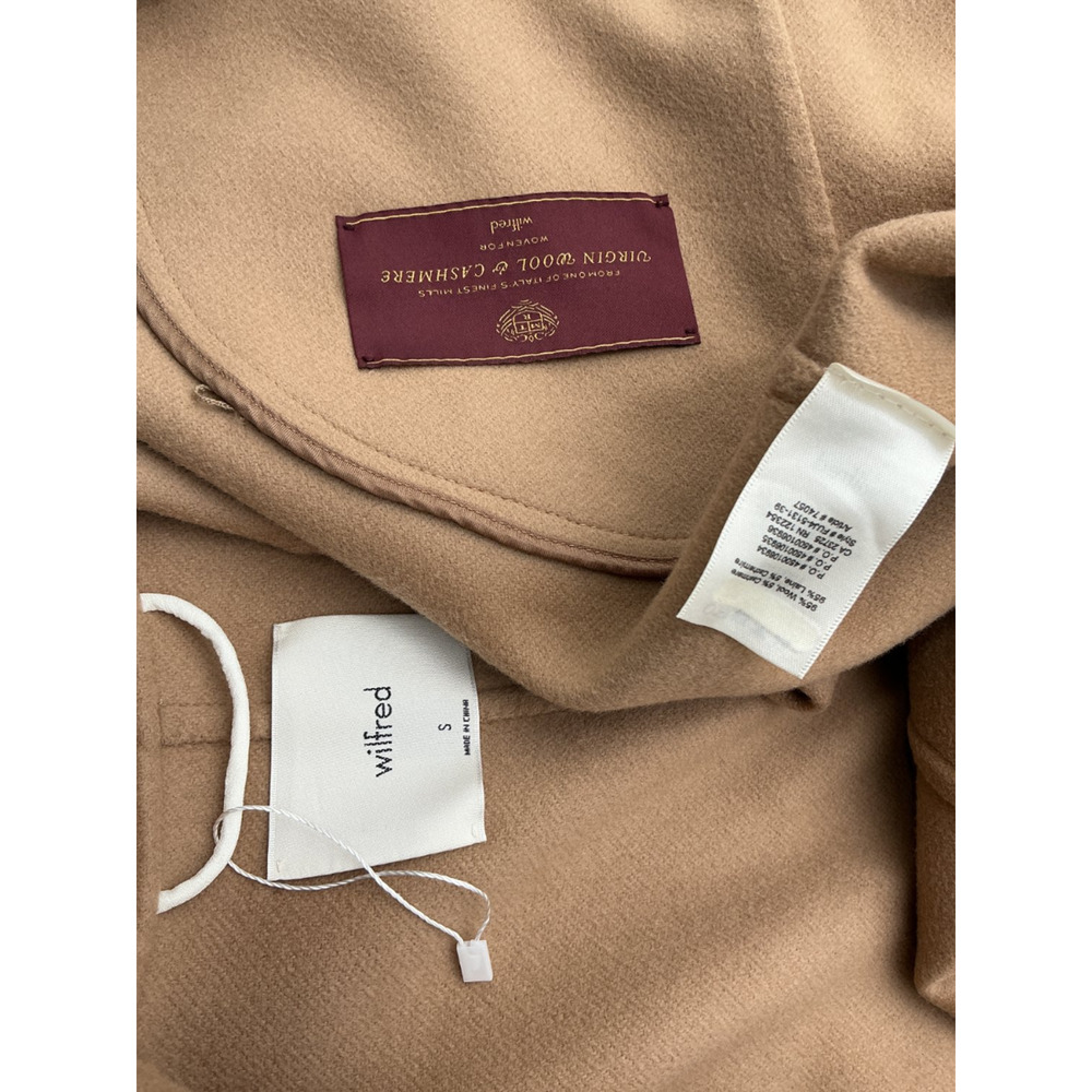 Wilfred Classic Tan Wool Cashmere Coat Size S - Picture 3 of 3